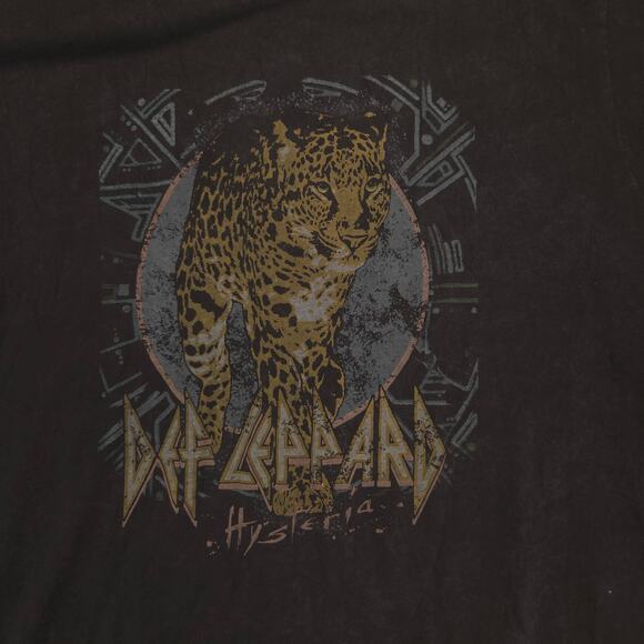 Def Leppard Band Graphic Short Sleeve Crew Neck Shirt Womens Size XL Black - Picture 4 of 9